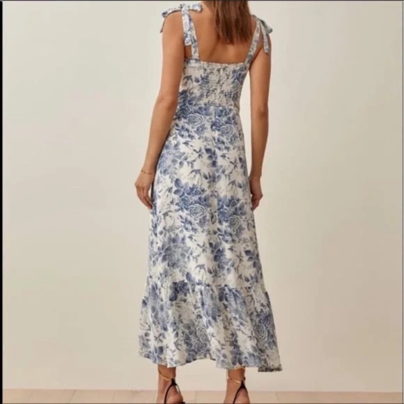 Reformation Nikita Dress in Pompadour - Size 12 - Picture 3 of 8